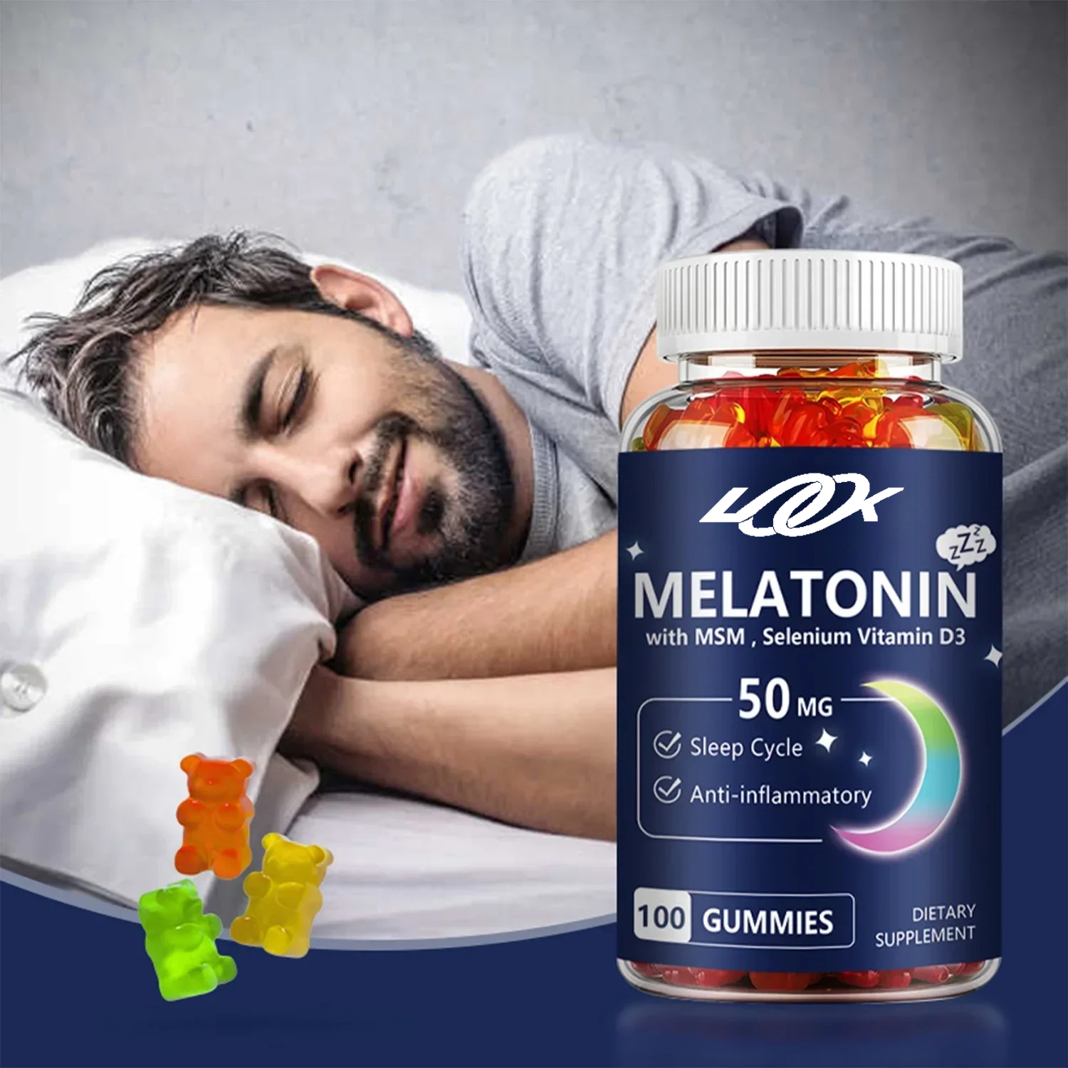 Melatonin Sleep Gummy - Melatonin Gummies - Helps You Fall