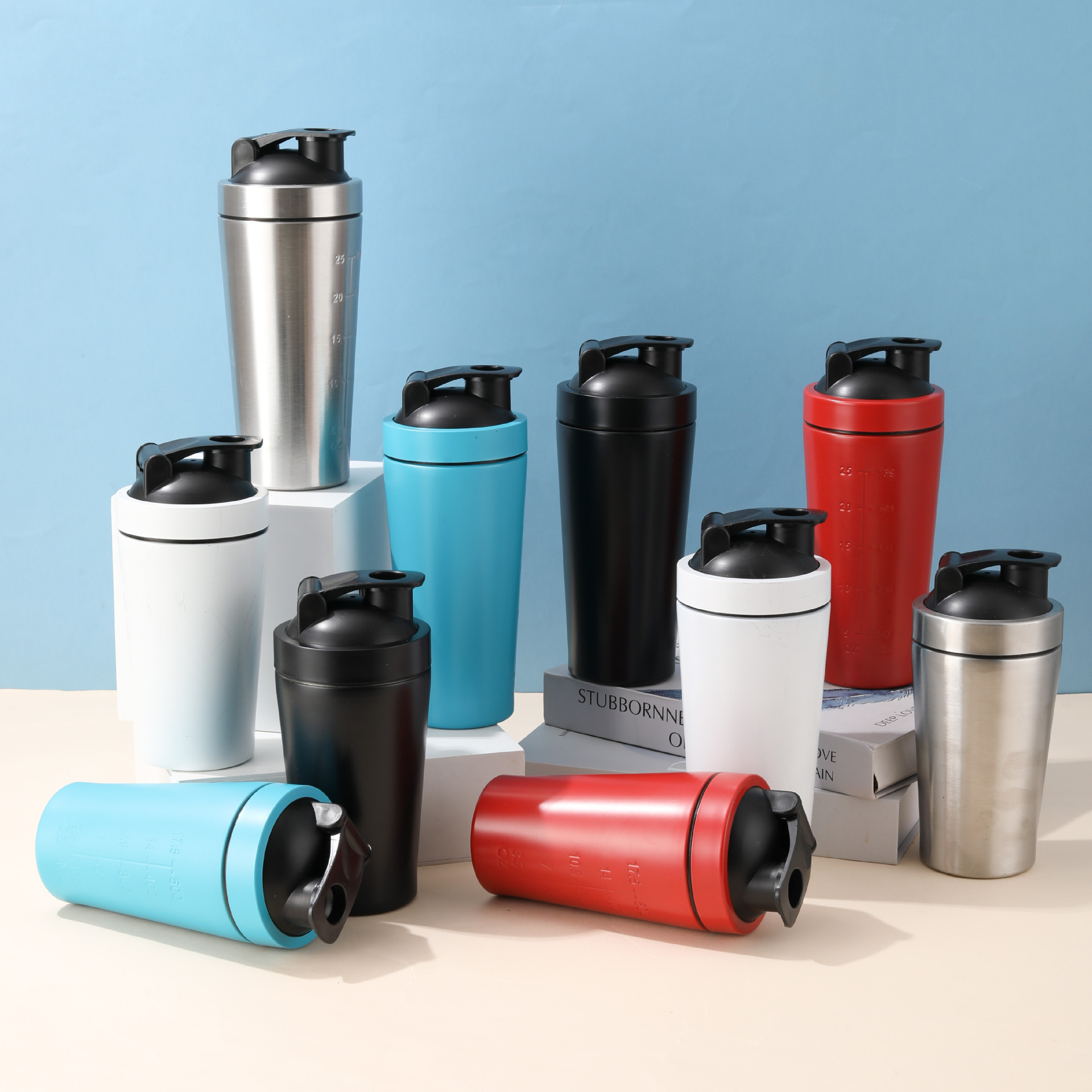 Fitness Nutrition Protein - Stainless Steel Protein Shaker Cup Portable