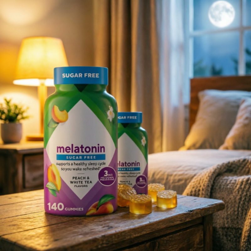 Melatonin Sleep Gummy - Melatonin Gummy Vitamins 3mg Supports Healthy