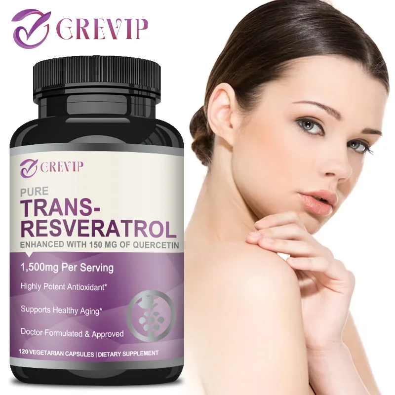 Trans-Resveratrol 1500mg - Pot - Resveratrol Capsule Anti Aging 评论和价格