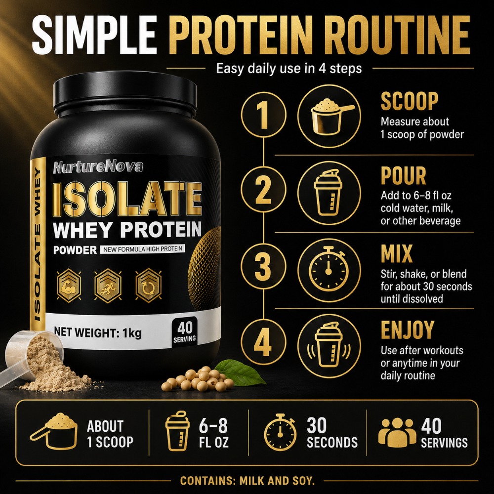 NurtureNova Isolate Whey Prote - Fitness Nutrition Protein 评论和价格