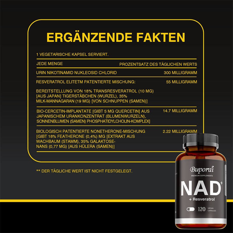 NAD+ Supplements - Anti-aging, - Resveratrol Capsule Anti Aging 评论和价格