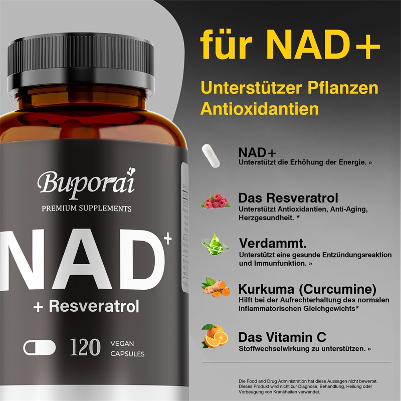 NAD+ Supplements - Anti-aging, - Resveratrol Capsule Anti Aging 评论和价格