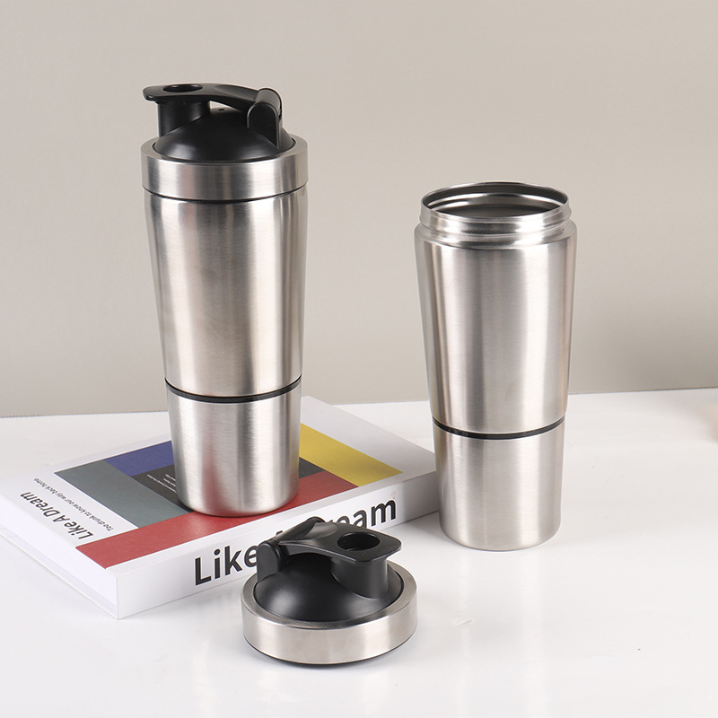 Stainless Steel Protein Shaker - Nutrition In Fitness 评论和价格