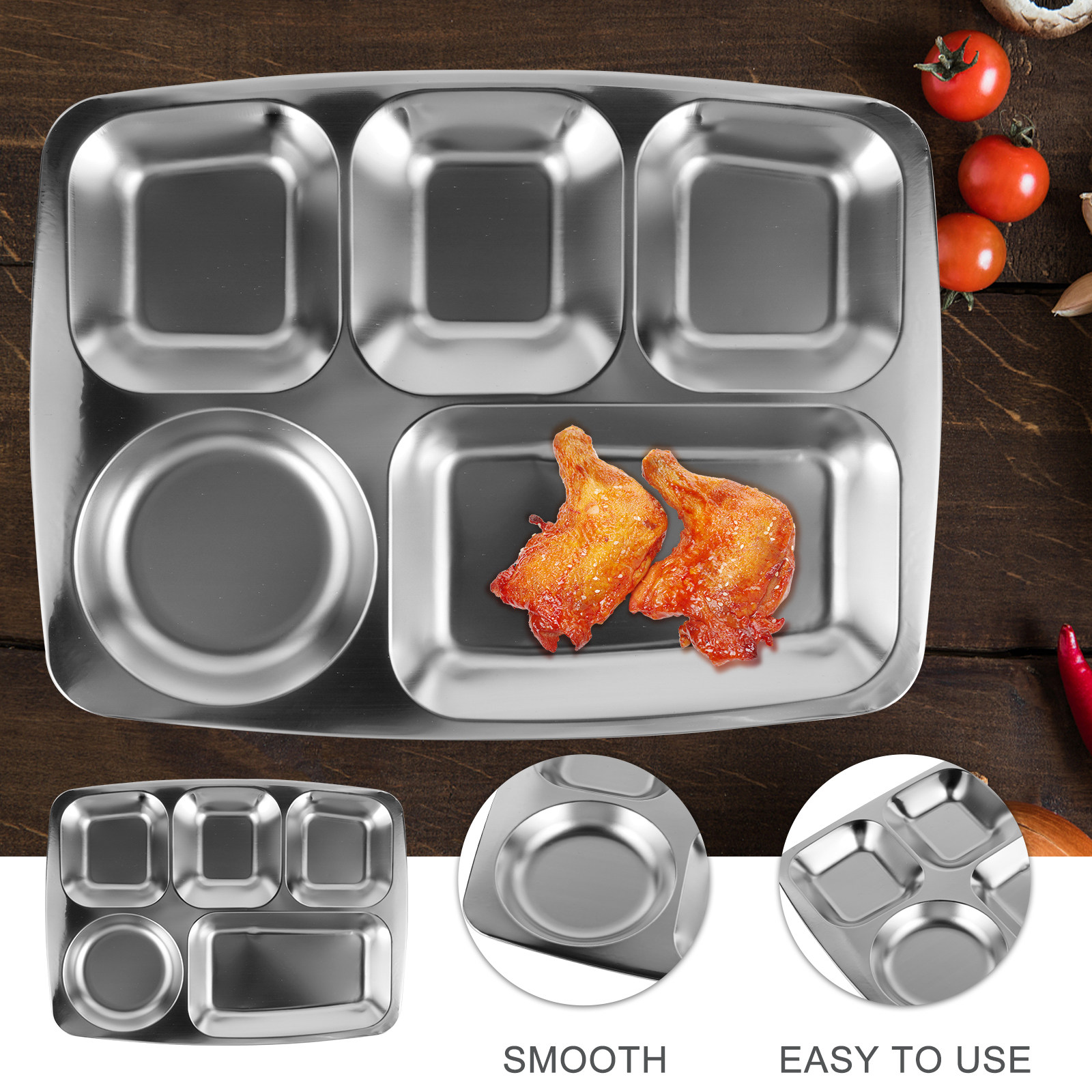 Stainless Steel Divided Food P - Nutrition & Fitness Coaching Fulham 评论和价格