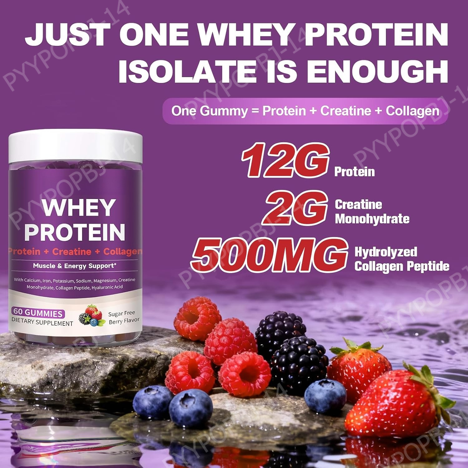 Protein Gummies with Whey Crea - Fitness Nutrition Protein 评论和价格